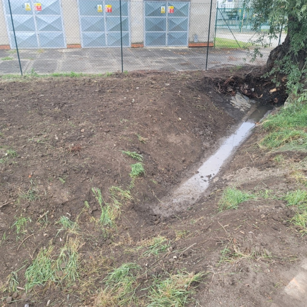 R Olomouc Sever- pročištění propustku