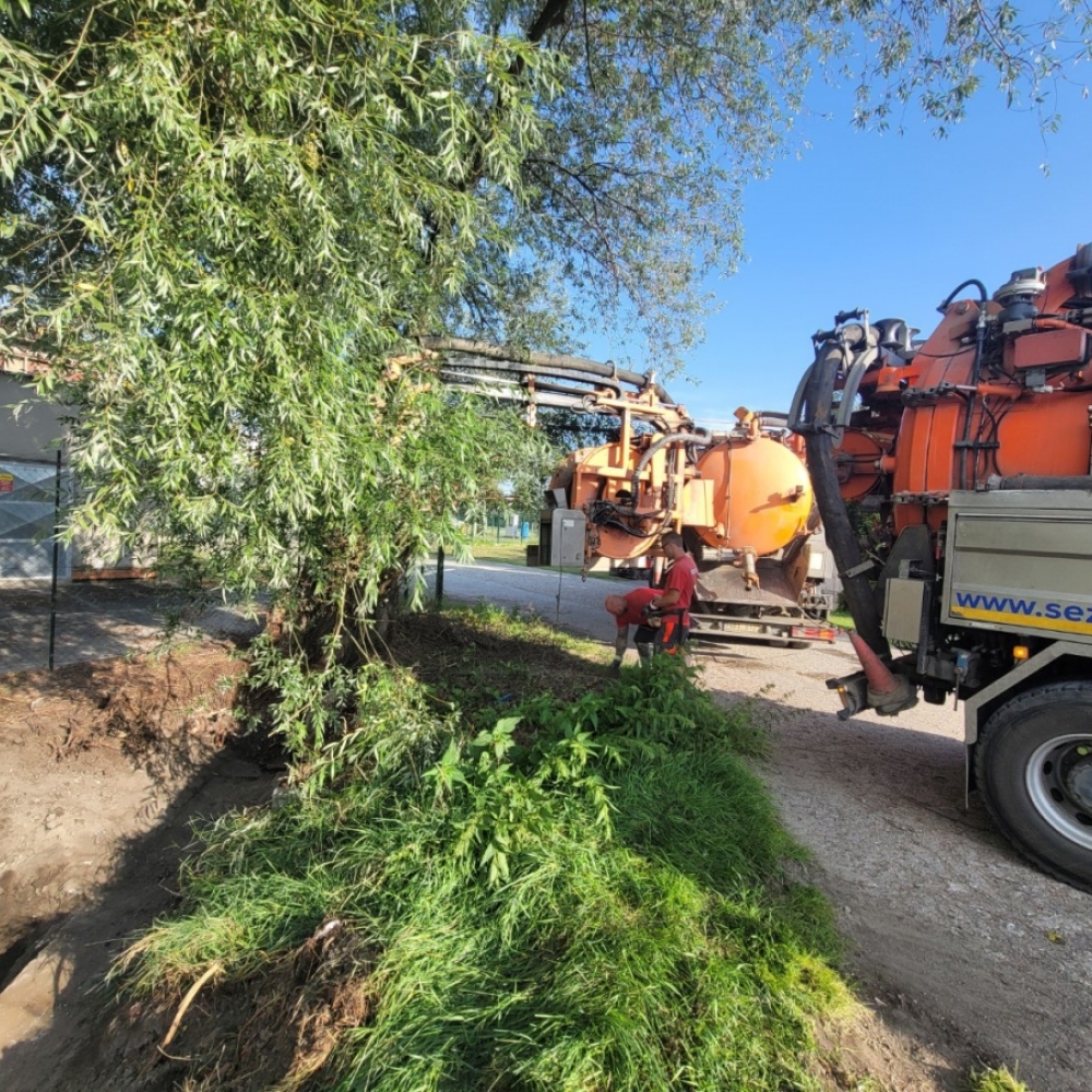 R Olomouc Sever- pročištění propustku